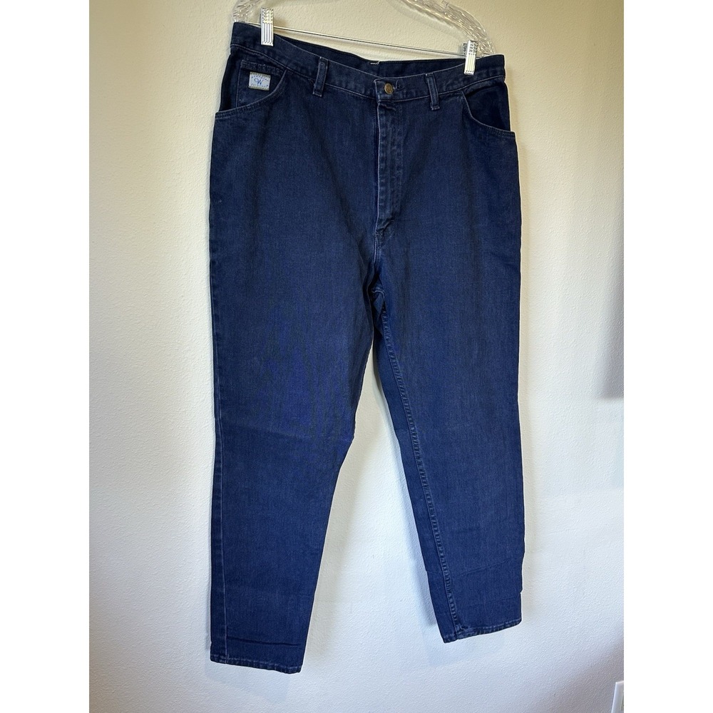 Wrangler for Women Jeans Blue Denim Tapered High Rise Retro Western 18x32‎ - Picture 2 of 9
